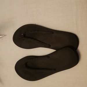 Black Rainbow Flip Flops